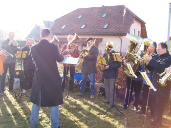 Gedenkfeier und Neueinweihung des Denkmals in Irchwitz am 13. November 2005