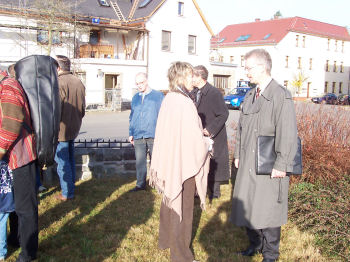 Gedenkfeier und Neueinweihung des Denkmals in Irchwitz am 13. November 2005