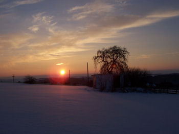 Sonnenuntergang im Februar 2006