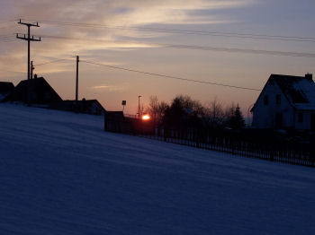 Sonnenuntergang im Februar 2006