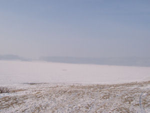 Talsperre Pöhl im Winter 2006