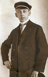 Rudolf Schramm als Seminarist 1920