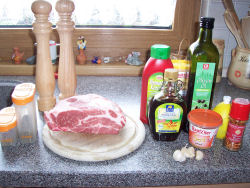 Nackensteaks mit Ahornsirupglasur
